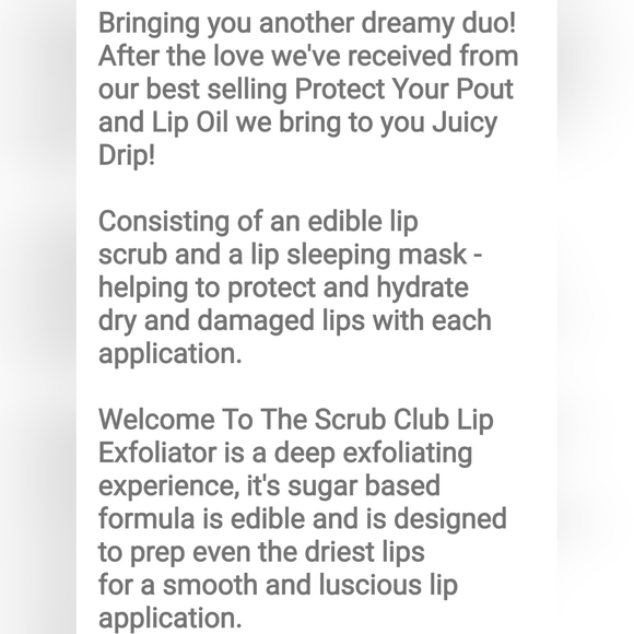 P.Louise Lip Juicy Drip Mask & Lip Scrup in TiramisubBrand New 💎 - Picture 3 of 4